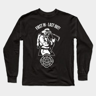 Firefighter Fireman Fire Department Sex Appeal Retro T-Shirt Long Sleeve T-Shirt